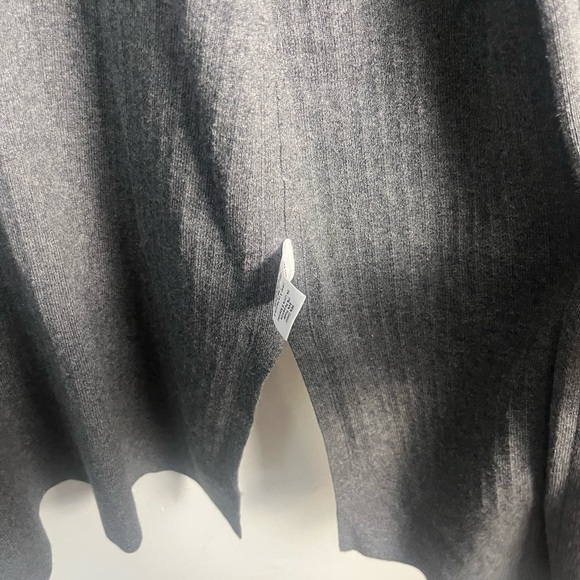 Talbots Woman Cardigan Sweater size XL Petite Gray Long Sleeve Cotton Blend - Picture 4 of 6